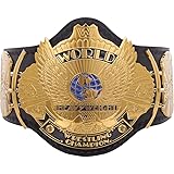Classic Gold Winged Adler Replica Heavyweight Championship Wrestling Belt - Leather Strap Adult Size