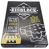 SL-Eisblock - Bierkühler, Getränkekühler 0,5 Liter Flaschen der SL-EISBLOCK Bierkastenkühler ist MADE IN GERMANY (Geschenkverpackung) Blau