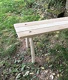 Sonder: Breite mittelalterliche Bank, aus Eiche 25-30 mm mit 8-kantigen Beinen, 95 cm lang, 35cm breit