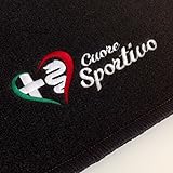 Autoteppich-Stylers Fußmatten mit Stick Cuore Sportivo Italia passend für Alfa Romeo Sud + Sprint Baujahr 1976-1989