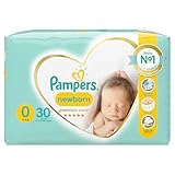 Pampers Windeln Größe 0 (<3 kg), Premium Care Windeln, 30 Stück, Bester Komfort und Schutz empfindlicher Haut von Pampers