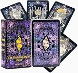 Tarotkarten mit Buch, Tarotkarten für Anfänger 78 Skelett-Tarotkarten mit elektronischer Version Handbuch Tarotkarten in Standardgröße Englische Ausgabe