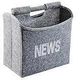 Kobolo Zeitungsständer aus Filz platzsparend faltbar 31x19x31 cm