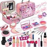 Kinder Makeup Sets für Mädchen - Spielzeug Make up Set für Kleinkinder, Sicheres und Ungiftige Makeup Geschenk für 4 5 6 7 8 9 10 jährige Mädchen Weihnachts Geburtstags Geschenke