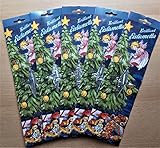 5er Pack Stanniol Lametta Silber 15g Brutto/9g Netto Inhalt: ca. 30 Fäden/Packung, Christbaumschmuck Stanniollametta matt glänzend Weihnachtsdeko Weihnachtsschmuck