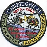 Christoph 23 Bundeswehr ADAC Luftrettung 30Jahre Rettungshubschrauber Aufnäher Abzeichen
