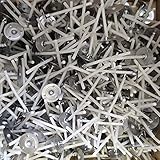 DistrEbution 50 Teelichtdochte TLP 10 mit Fuß, Kerzendochte aus Baumwolle je 3,5 cm, für Teelichter