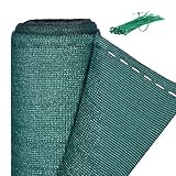 Relaxdays Zaunblende, Sichtschutz für Zaun & Balkongeländer, HDPE Gewebe, UV-stabilisiert, wetterfest, 1,2 x 6 m, grün