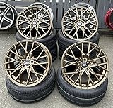 4 x 19 Zoll MM06 Alu Felgen 8,5x19 5x112 ET45 bronze glänzend lackiert kompatibel für Beetle E-Golf Eos GTE R Plus Sportsvan Phaeton TROK Tiguan TCR GTI Performance Clubsport Cabrio NEU