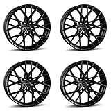 4x Borbet Felgen BY 8.0x18 ET45 5x108 black matt kompatibel mit Peugeot 3008 308 5008 508