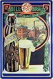 Bill - Bräu Bier Beer Nostalgie Reklame Blechschild 20x30 Blech 1508