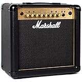Marshall MG15GFX Gitarren-Combo-Verstärker mit integriertem FX, Übungsverstärker, geeignet für E-Gitarre – Schwarz und Gold