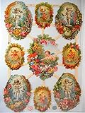 Glanzbilder Engel Blumen EF 7364 Oblate Posiebilder Scrapbook Deko GWI 350