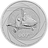 1 oz Silbermünze Tuvalu James 2024 Bond Tuvalu 007 Little Nellie 1 Oz Premium Silbermünze Sechs Jahrzehnte Silber 999 silver coin Six Decades