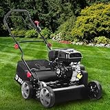 BRAST® Vertikutierer Benzin 4,5kW (6,12PS) | 4-Takt Motor 212ccm | 40-45cm Arbeitsbreite | TÜV geprüft | 50L Fangkorb | viele Modelle für kleine bis sehr große Rasenflächen | BRB-RV-45212
