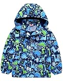 Echinodon Jungen Gefütterte Outdoorjacke Wanderjacke wasserabweisend winddicht Kinder Jacke Regenjacke Übergangsjacke Blau 98-104