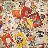 Monkeybrother 32 Stk. Vintage alte Europa Poster Reise Postkarten