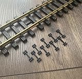 Generisch Schienenverbinder passend für LGB Lehmann Spur G Gleisklammern UV beständig (50 Stück)