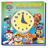 PAW Patrol: Mein Uhrenbuch - Rund um die Uhr im Einsatz mit den Fellfreunden: Pappbilderbuch mit Uhr zum Lernen