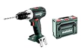 metabo Akku-Bohrschrauber BS 18 LT - 18 V, 60 Nm Drehmoment - Schnellspannbohrfutter, Gürtelhaken, Bitdepot, Arbeitslicht, kompakt & leicht, für Holz Metall Schrauben Bohren - Inkl. Zubehör & metaBOX