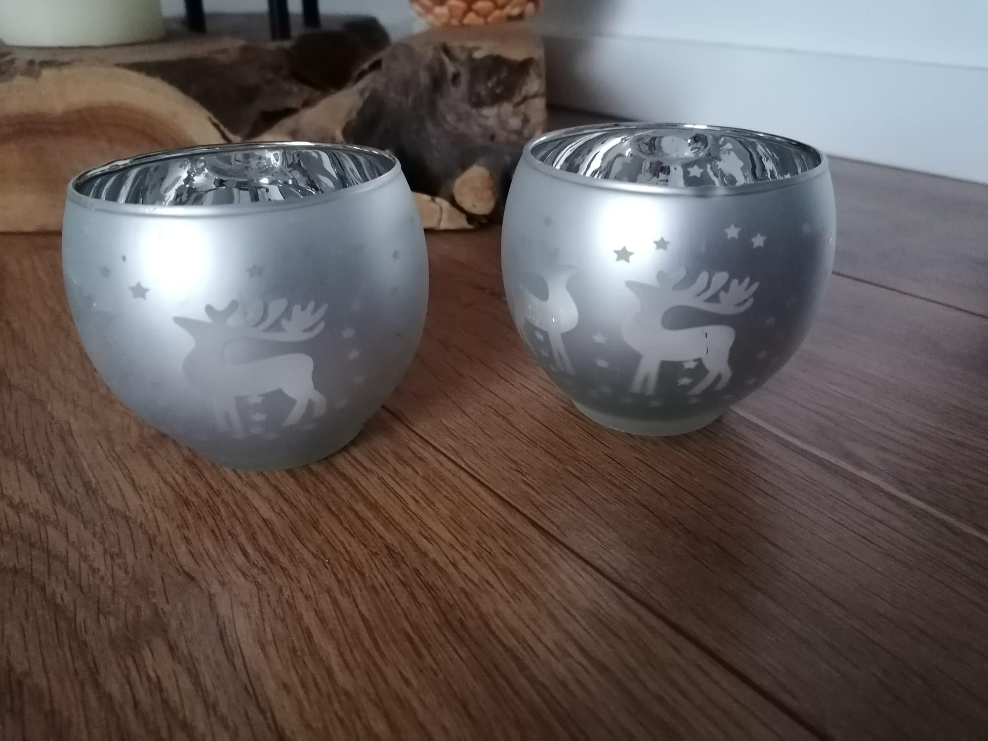 2er Set Teelichthalter Weihnachten #1