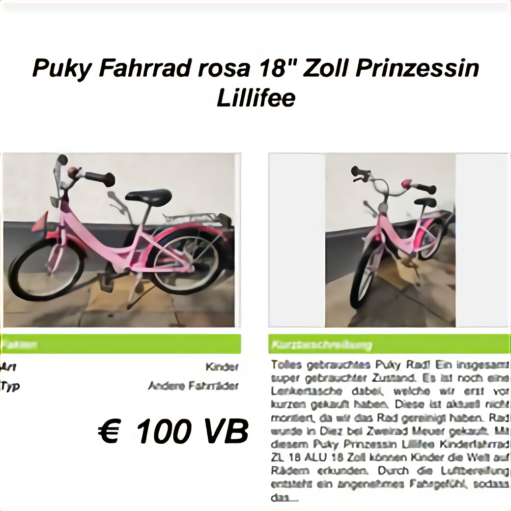 Puky 18 Lillifee gebraucht kaufen! Nur 4 St. bis 70