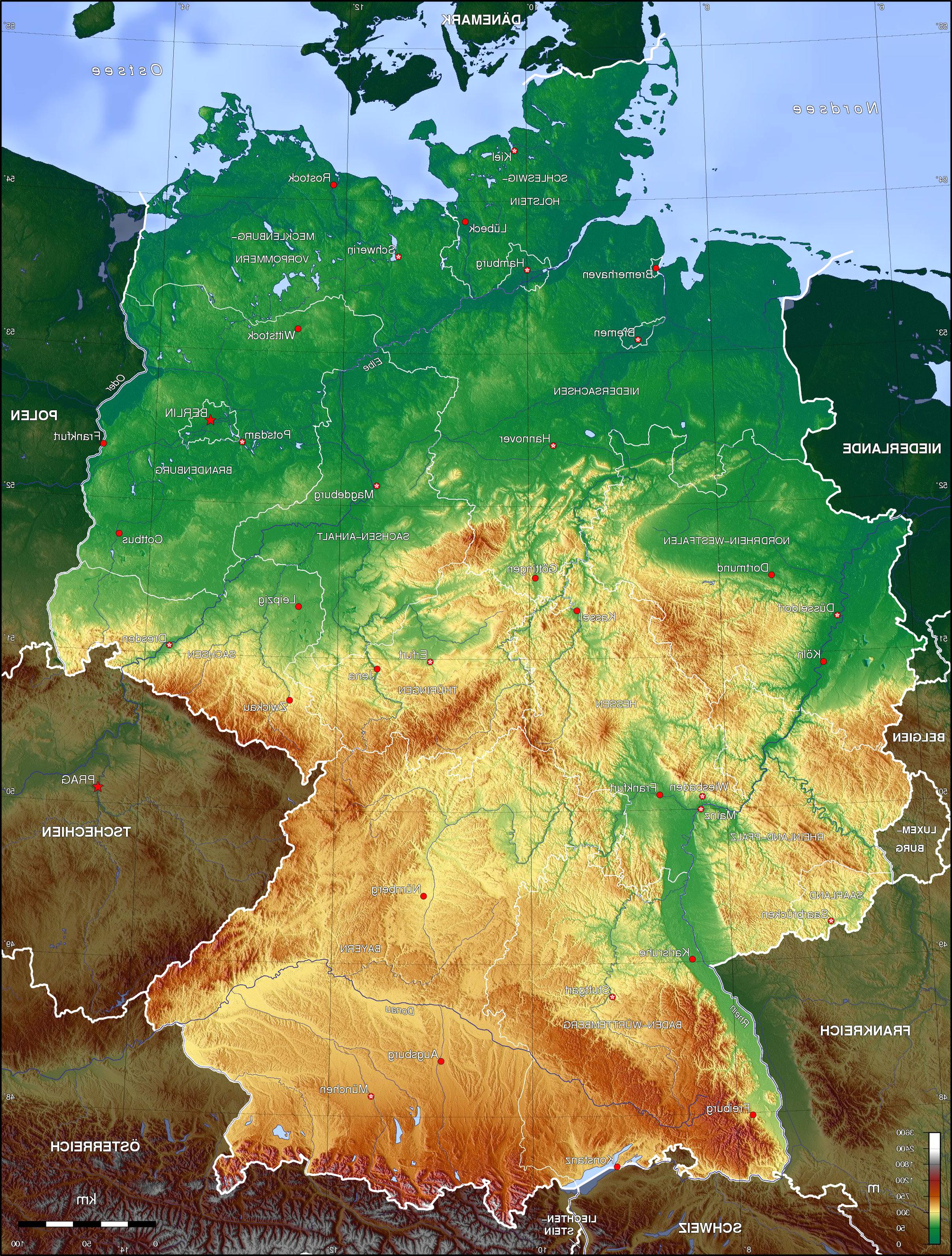 Topo Karte Deutschland gebraucht kaufen! Nur noch 3 St. bis -65% günstiger